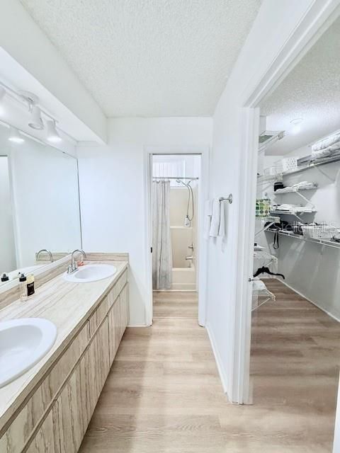 2nd floor bathroom with double sinks