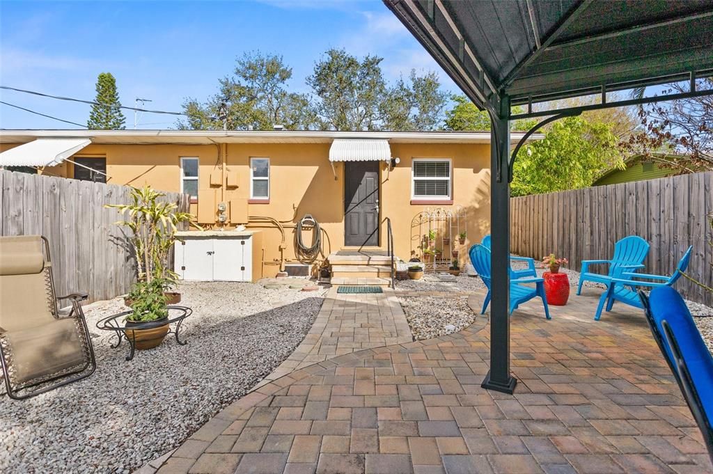 BACK PATIO OFF 2 BEDROOM UNIT