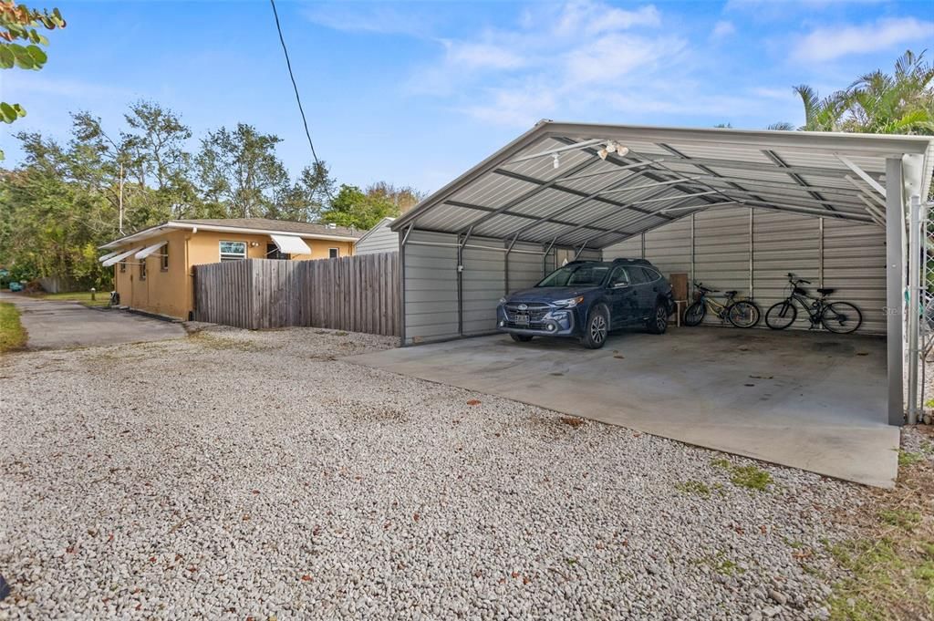 SHARED 2 CAR CARPORT