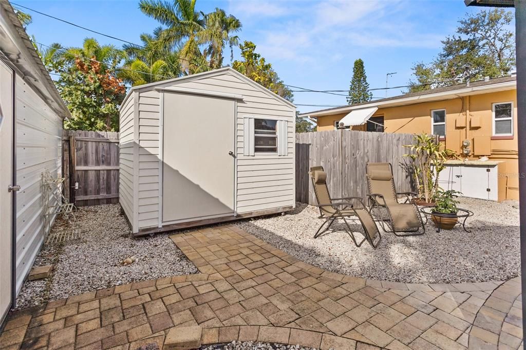 STORAGE SHED BEHIND 2 BEDROOM UNIT