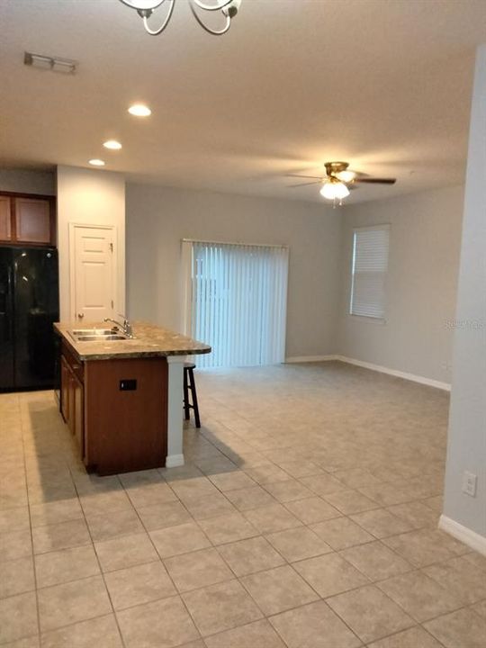 Family room off kitchen