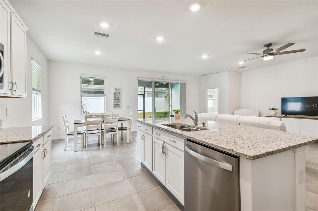 Kitchen Overlooking Dining Room