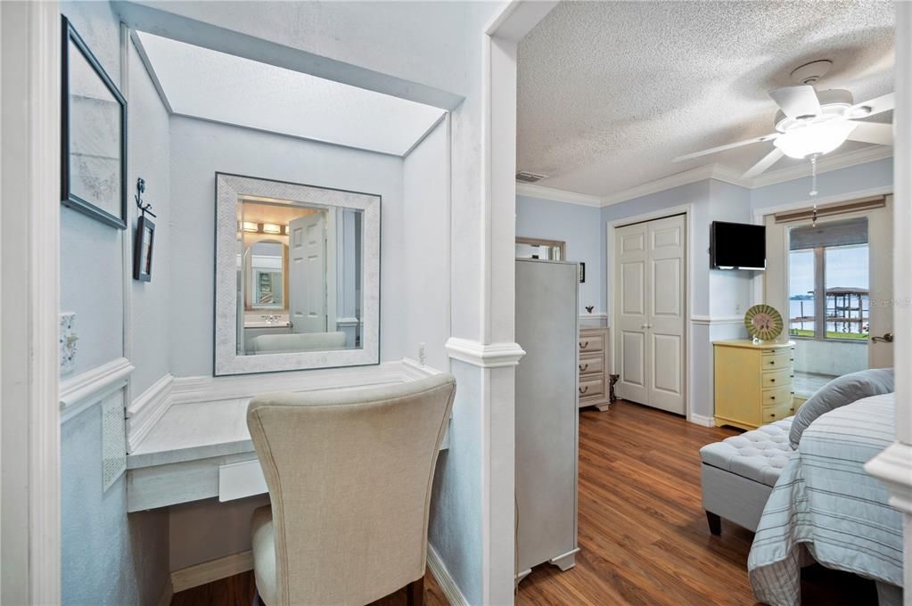 Great built-in vanity in Master Suite