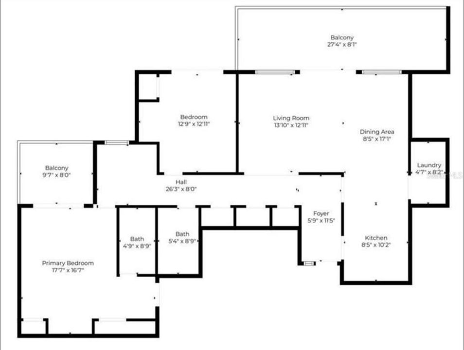 На продажу: $160,000 (2 спален, 2 ванн, 1123 Квадратных фут)