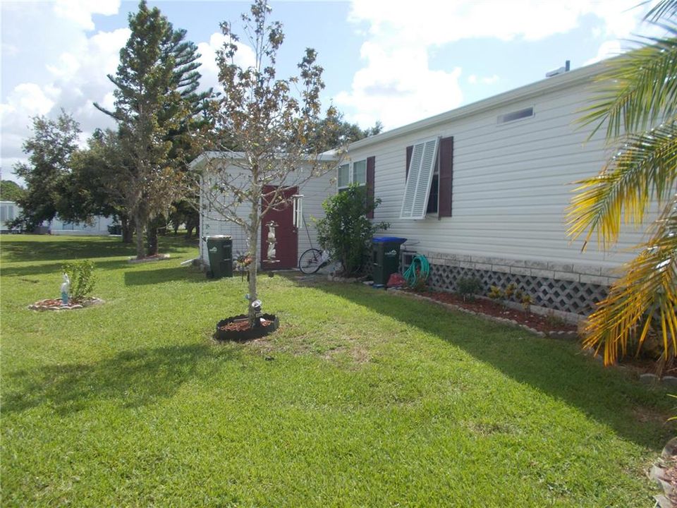 Side showing 6 X 10 shed