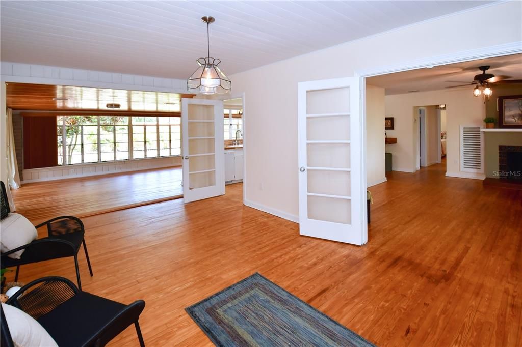 French Doors to Living Room