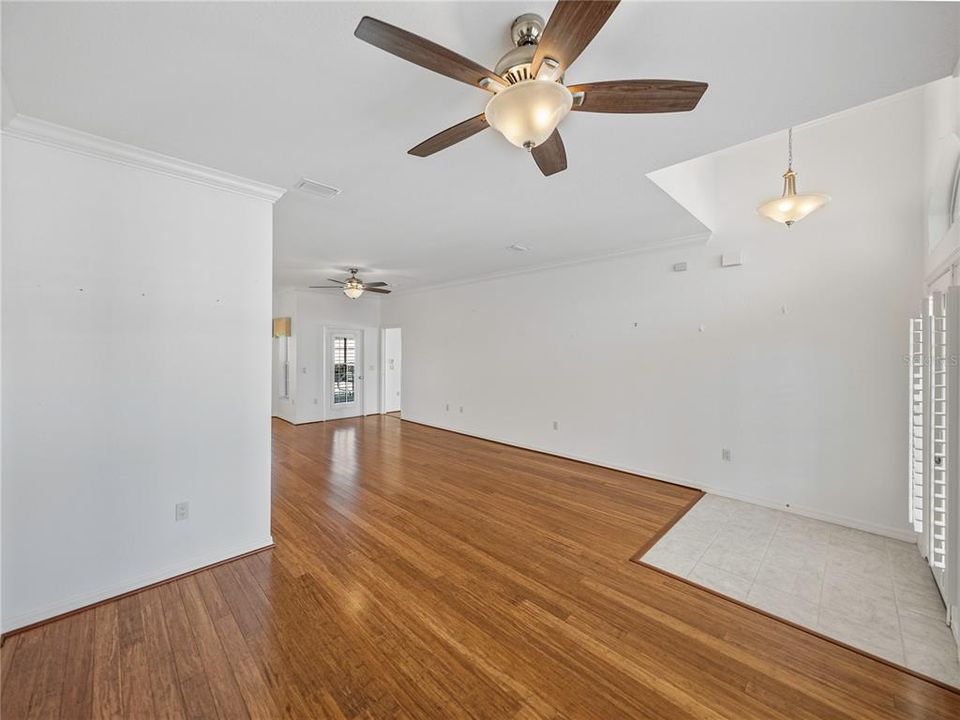 Dining room & living room