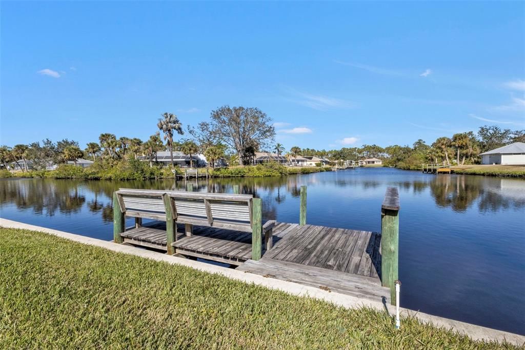 Wood dock with water and electric line run! Come and add your lift and boat to make it perfect! Harbor is just minutes away!