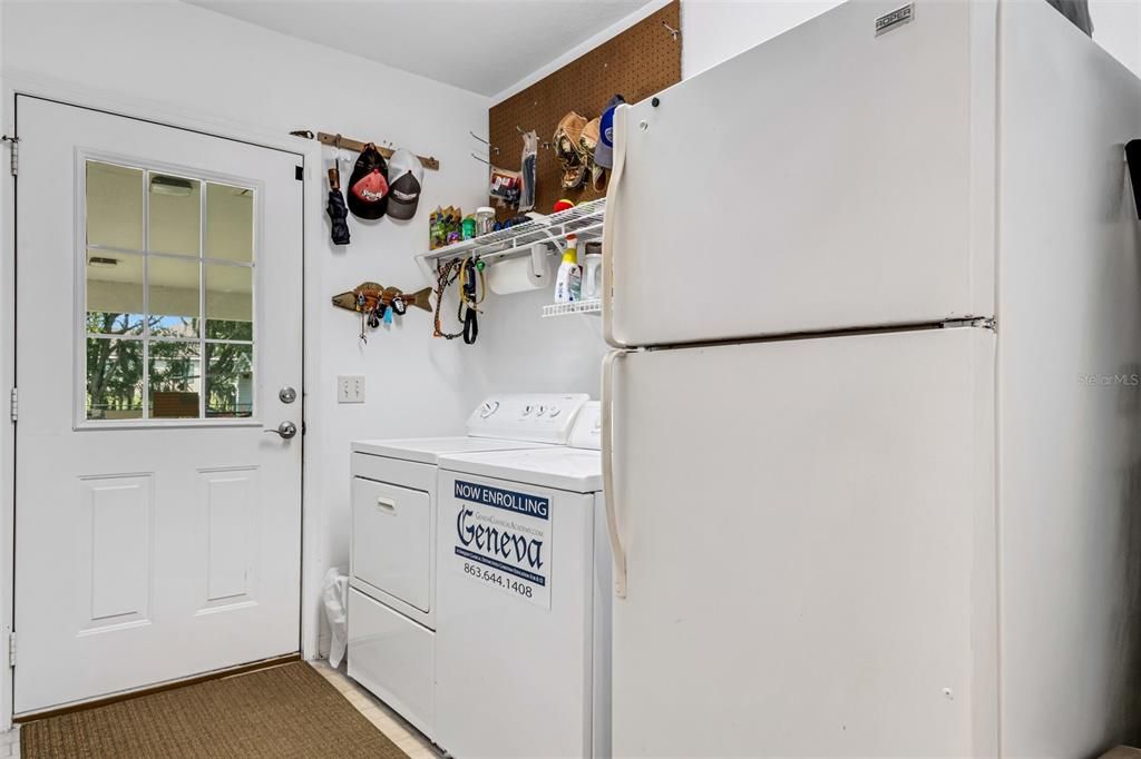 but also has space for a second refrigerator!  A major convenience.