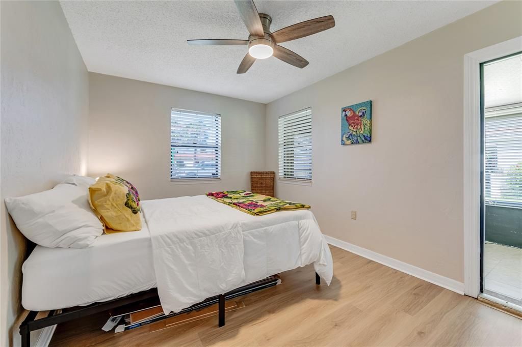 Bedroom Leads to Glassed Porch!