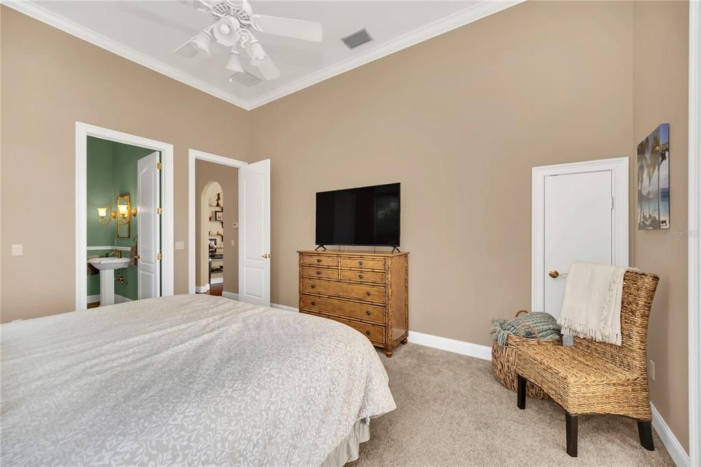 2nd Level Guest Bedroom with EnSuite Bath overlooking lake