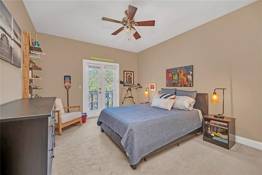 2nd Level Guest Bedroom with Ensuite Bath and oversized Closet/Bonus Room