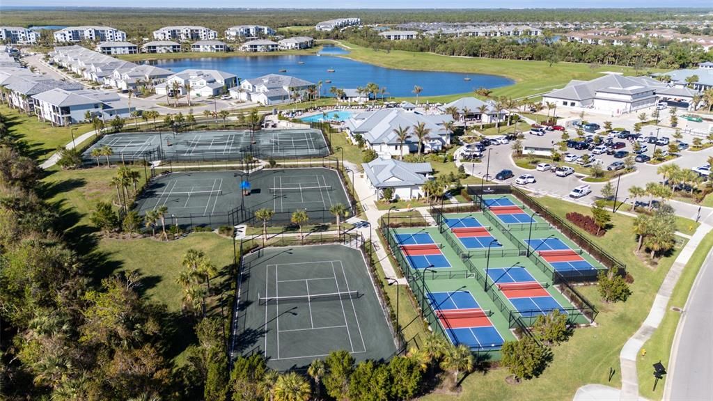 Arial View Tennis & Pickleball