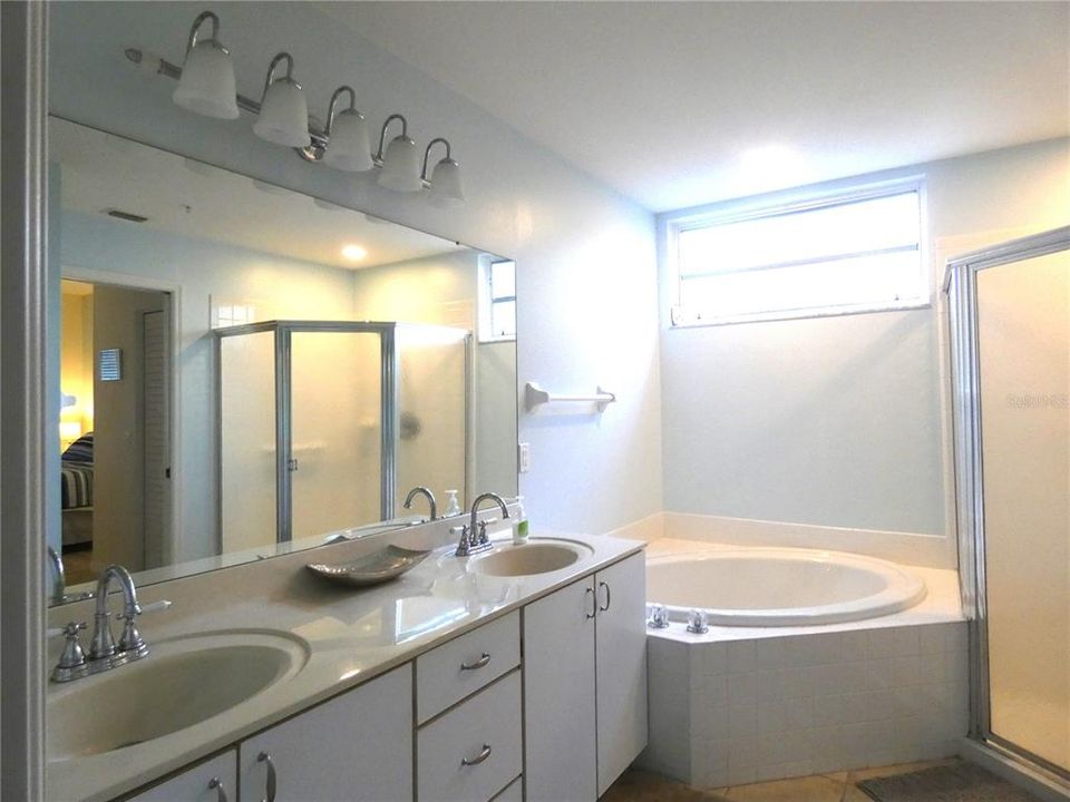 Twin sinks in Master Bath