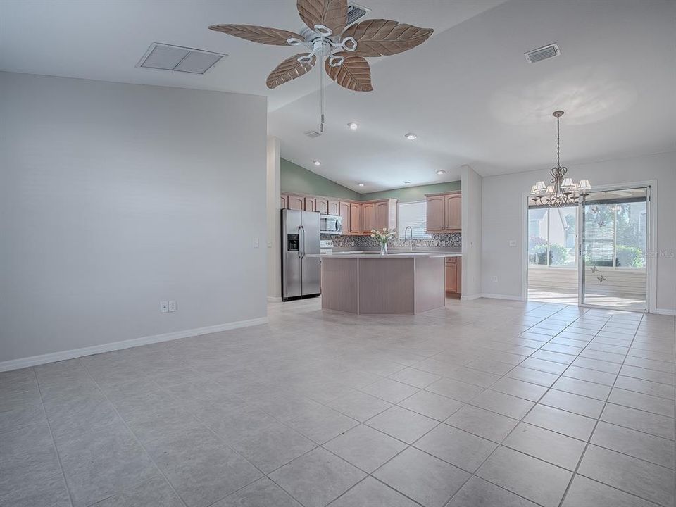 OPEN FLOOR PLAN IS A DINING ROOM/LIVING ROOM COMBO