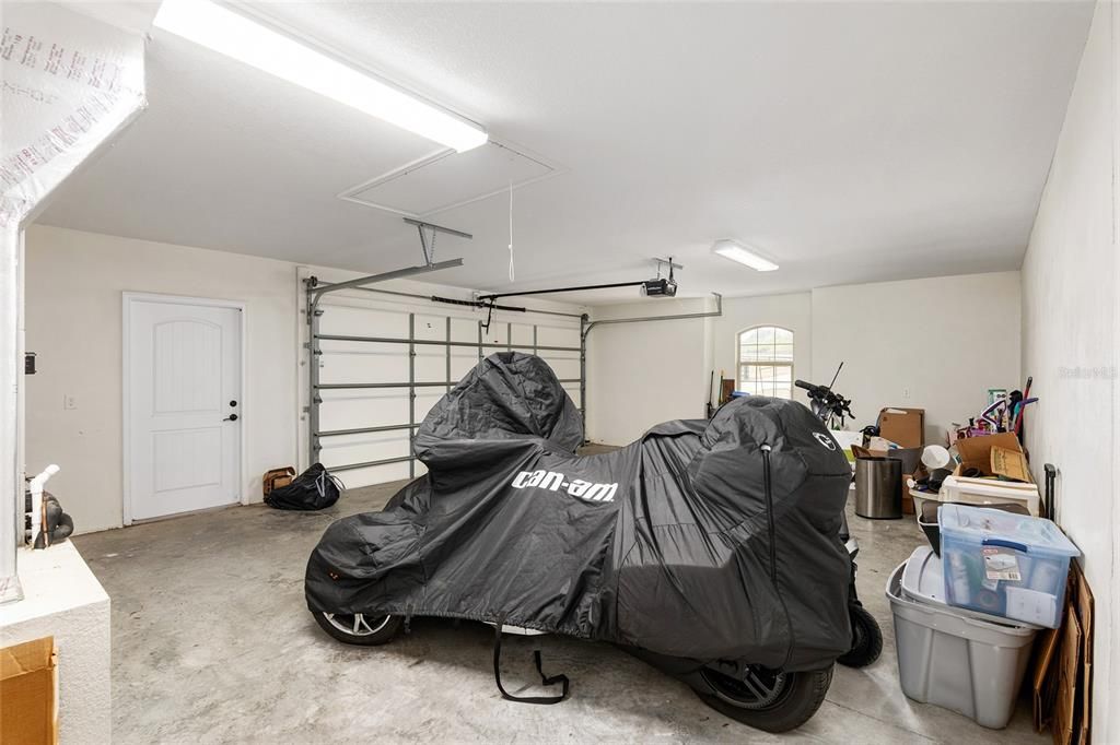 2 car attached garage