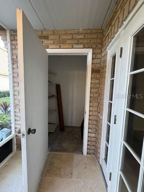 Screened in Patio with Storage Unit