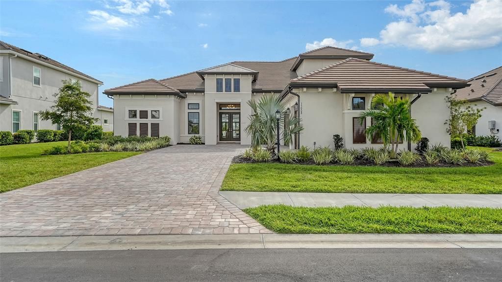 Double Door Entry-Paver Drive-Sidewalks