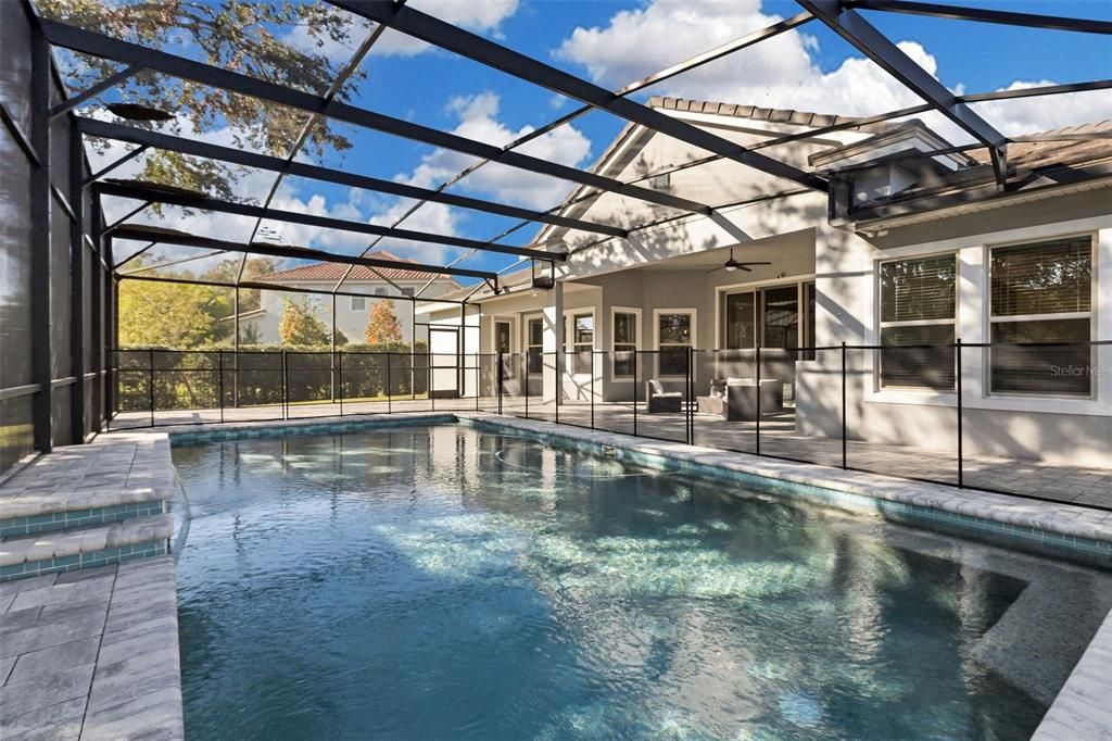 Pool with Child Safety Fence.