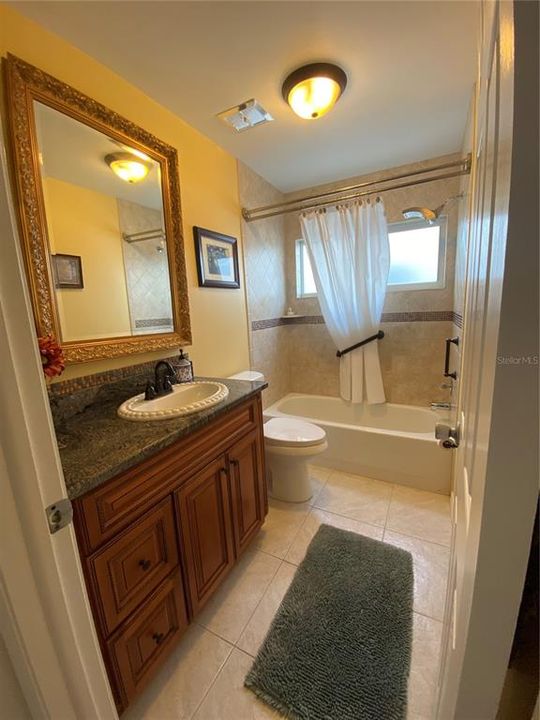 2nd Bedroom Ensuite Bath with Maple Vanity