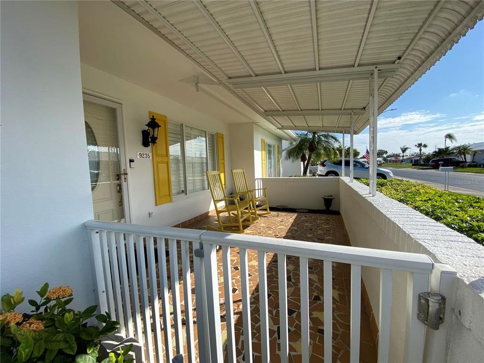 Gated front porch