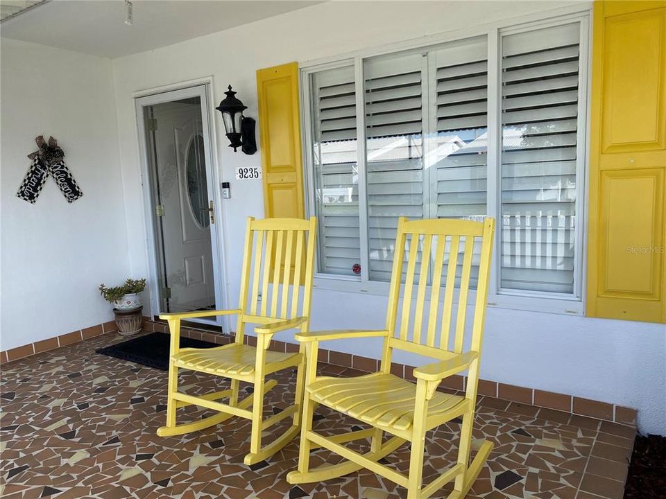 Covered Front Porch with Gated Entry