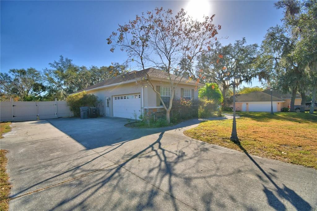 Oversized driveway