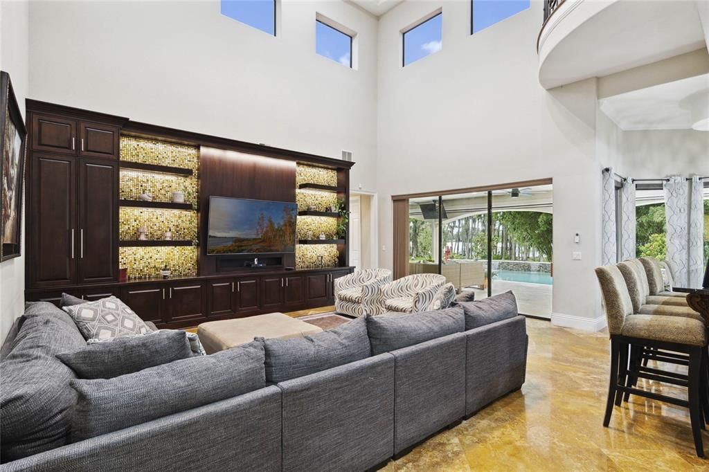 Family room with a Juliet balcony from bedroom #4