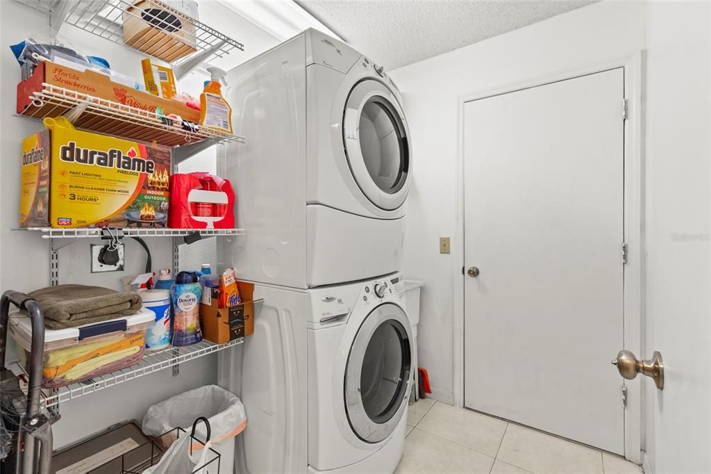 Inside laundry room