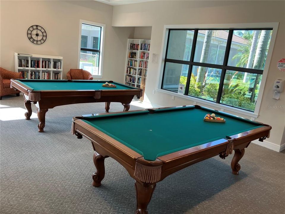 Billiard Room located in Pool House