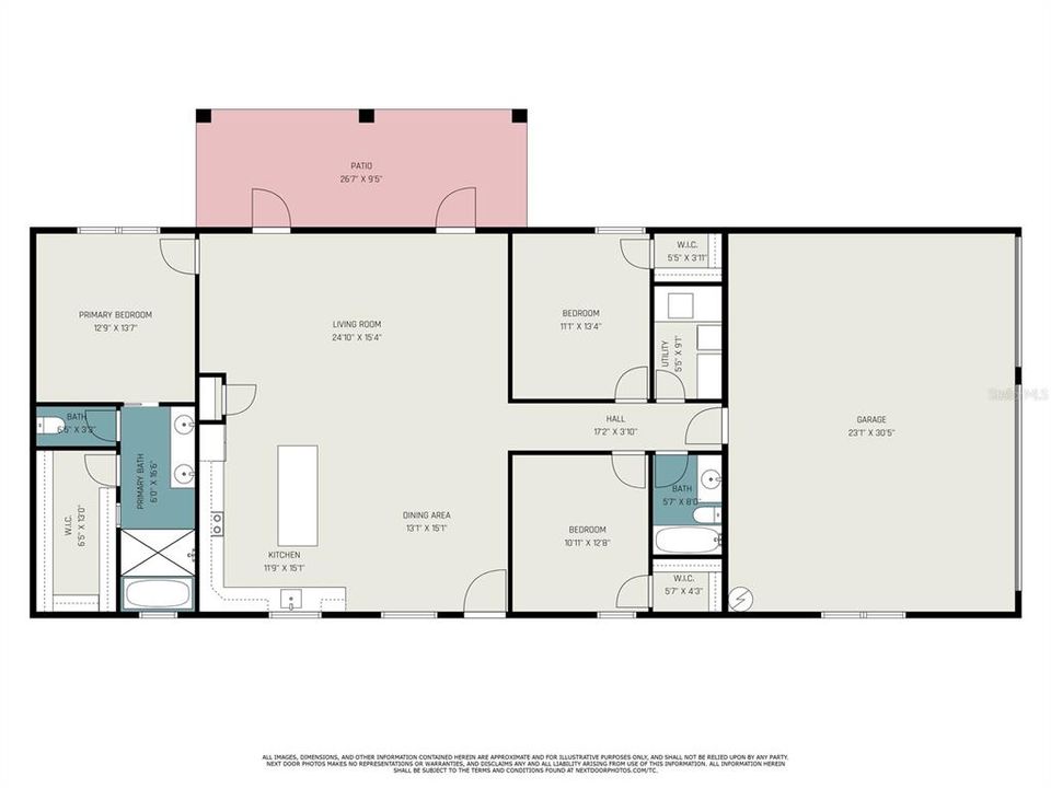 Floor plan but not of actual home. Model home.