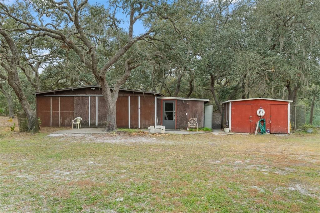 Barn, shed and workshop