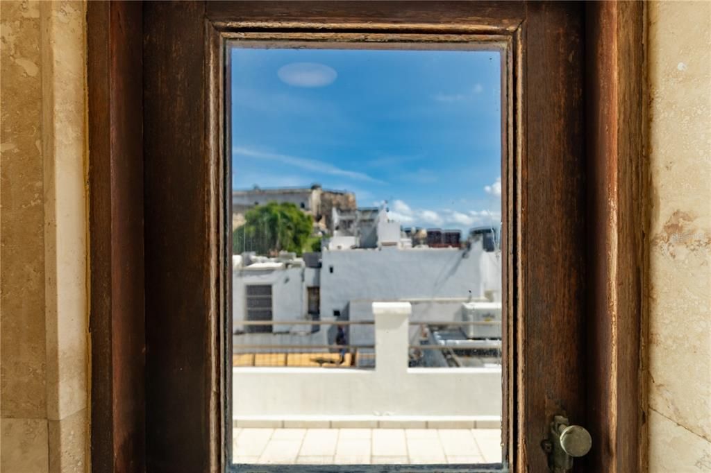 View from primary bathroom