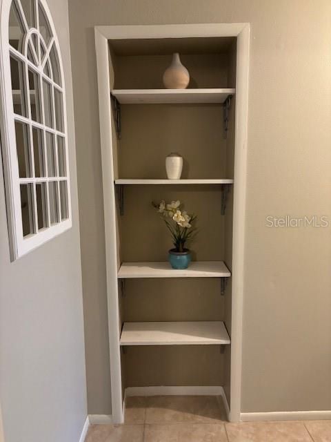 Built in bookcase