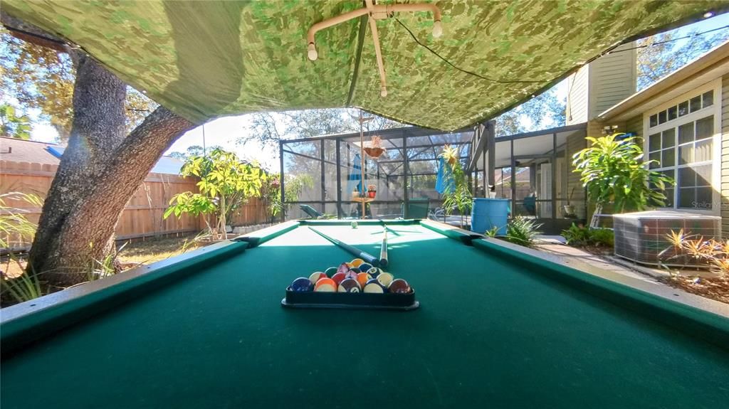 outdoor pool table