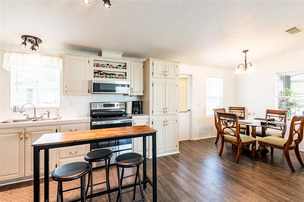 Kitchen with dining area