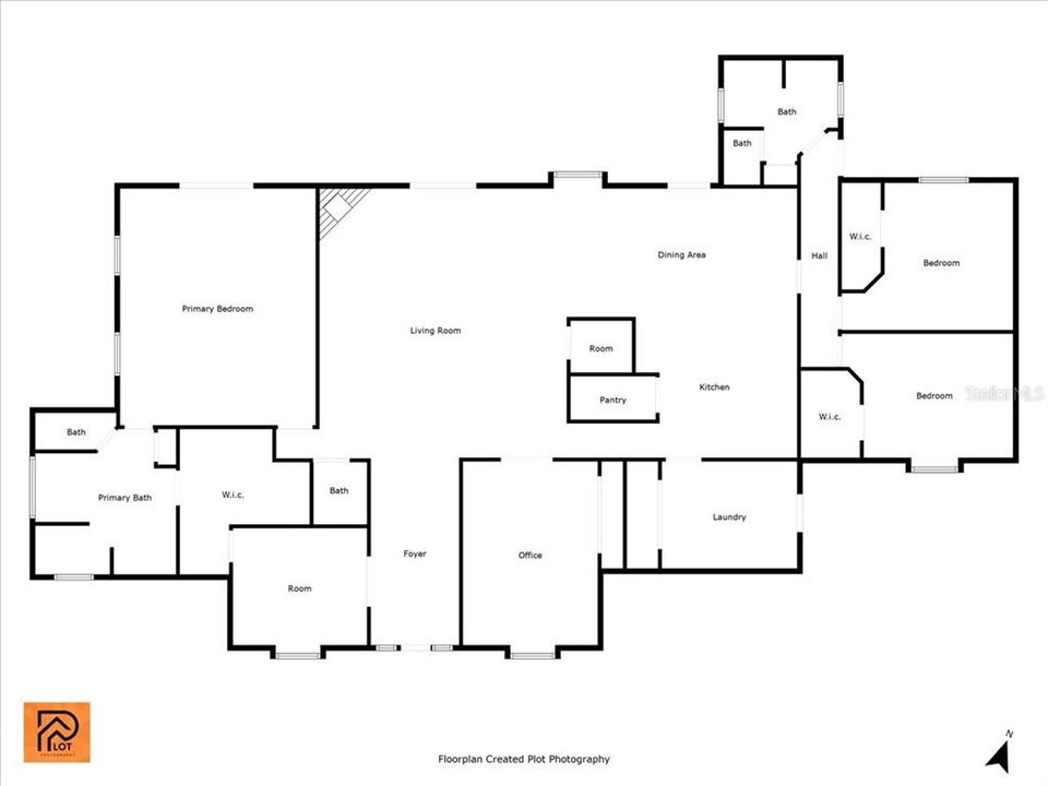 Main Residence Floor Plan 3645 sq ft. under air