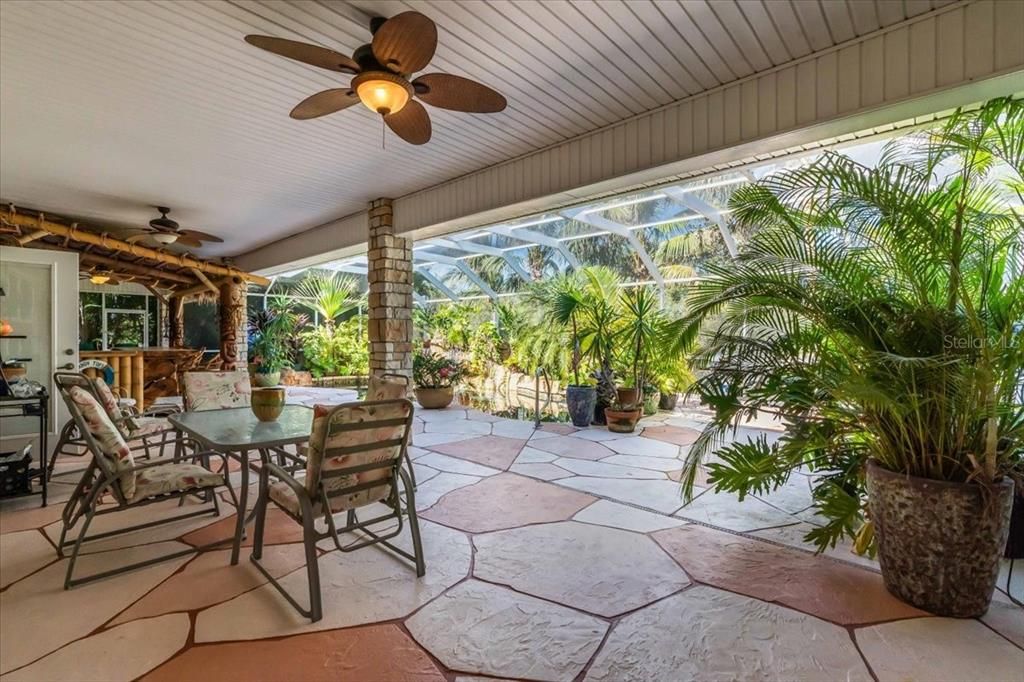 Additional Covered Lanai area off of Dining Room, Living Room and Pool Guest Bath Access of Main Residence at Tall Palms Ranch