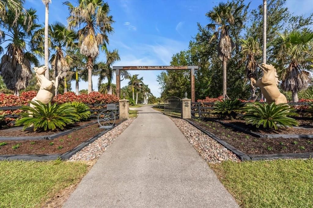 Gated Front Entry at Tall Palms Ranch