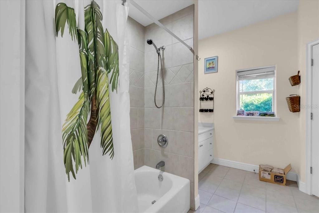 Guest Bathroom with Lanai Access as well of Main Residence at Tall Palms Ranch