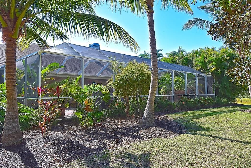 Backyard Lanai View of Main Residence at Tall Palms Ranch