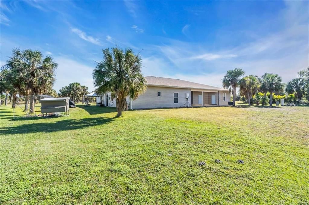 Right side of Duplex back yard at Tall Palms Ranch