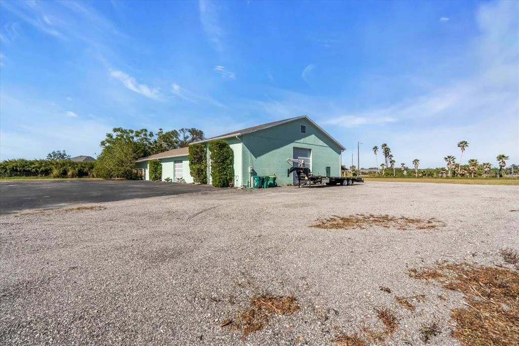 Commercial Building to the left of of Main Residence at Tall Palms Ranch