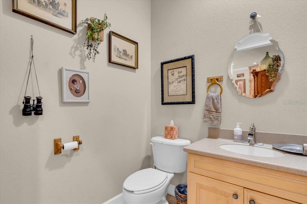 Half Bath in Entry Hallway of Main Residence at Tall Palms Ranch