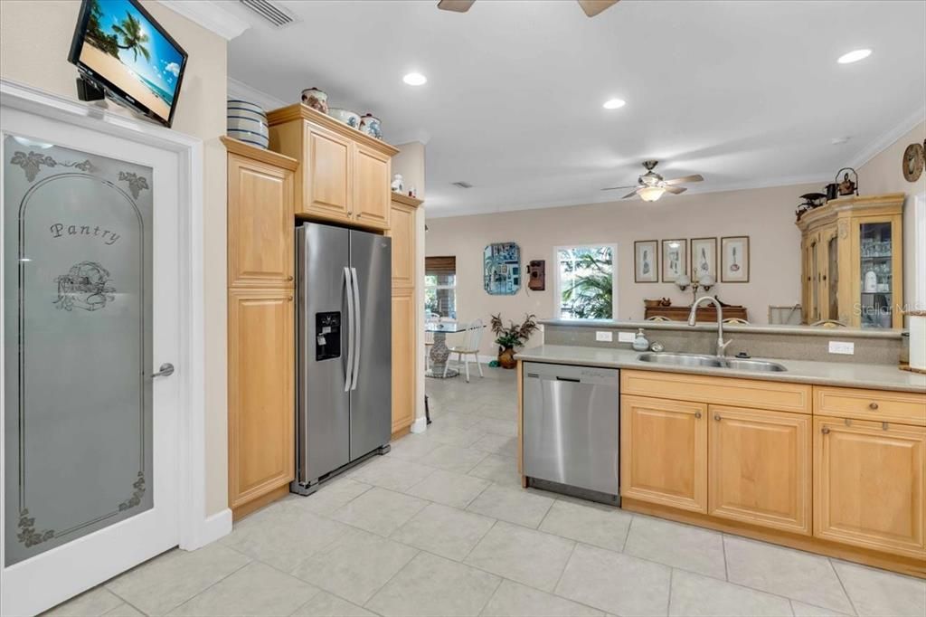 Large Walk-in Pantry in the Gourmet Kitchen of Main Residence at Tall Palms Ranch