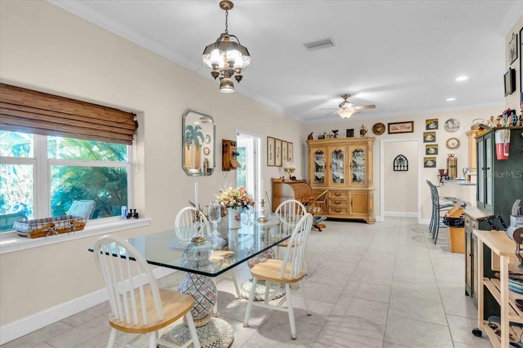 L-Dining with Eating Space in the Kitchen of Main Residence at Tall Palms Ranch