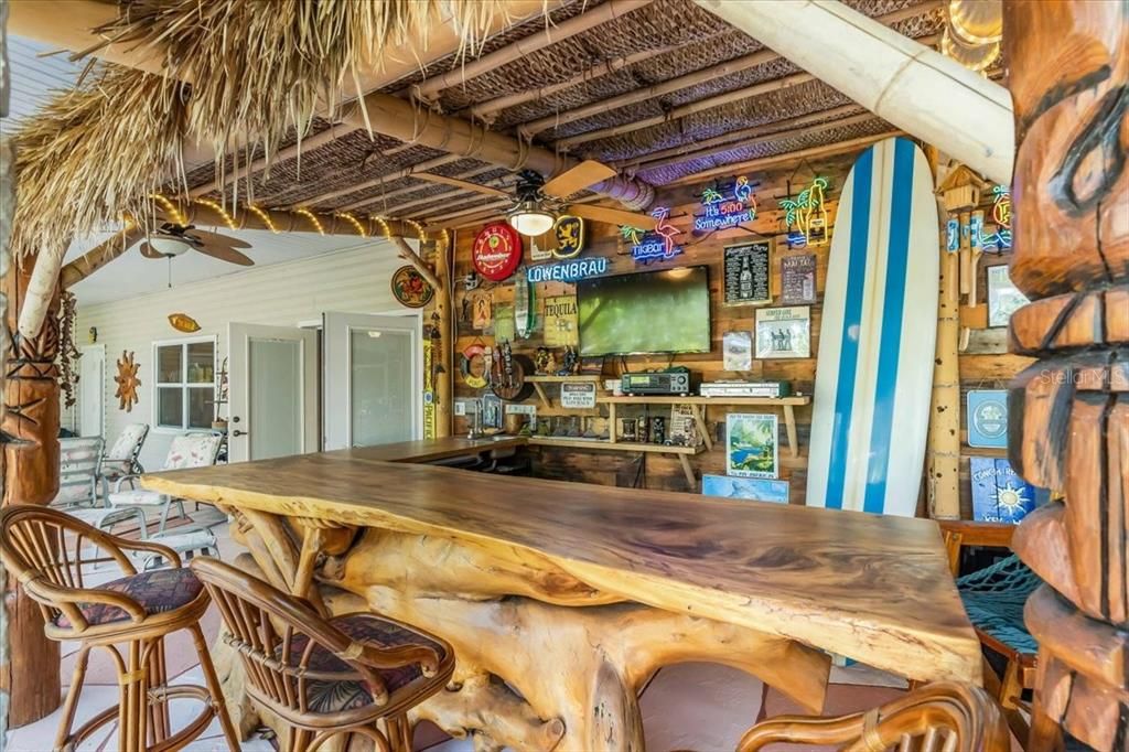 Tiki Bar "It's 5'Oclock Somewhere" of Main Residence at Tall Palms Ranch