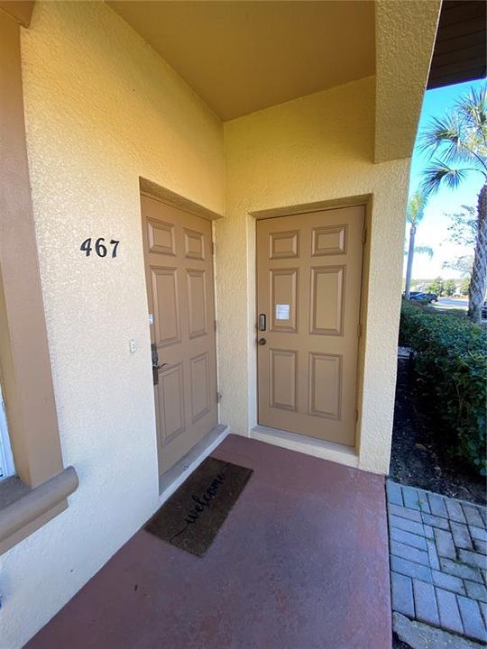 Two entrance doors one on rt is the Lockout suite