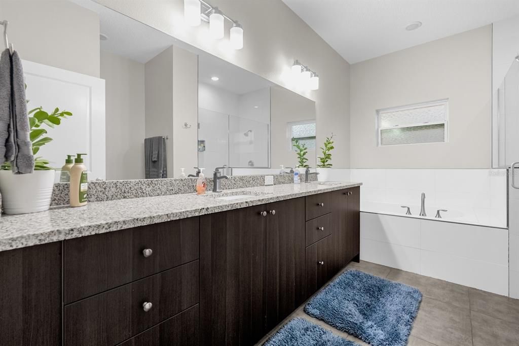 Primary Bathroom With Dual Sinks