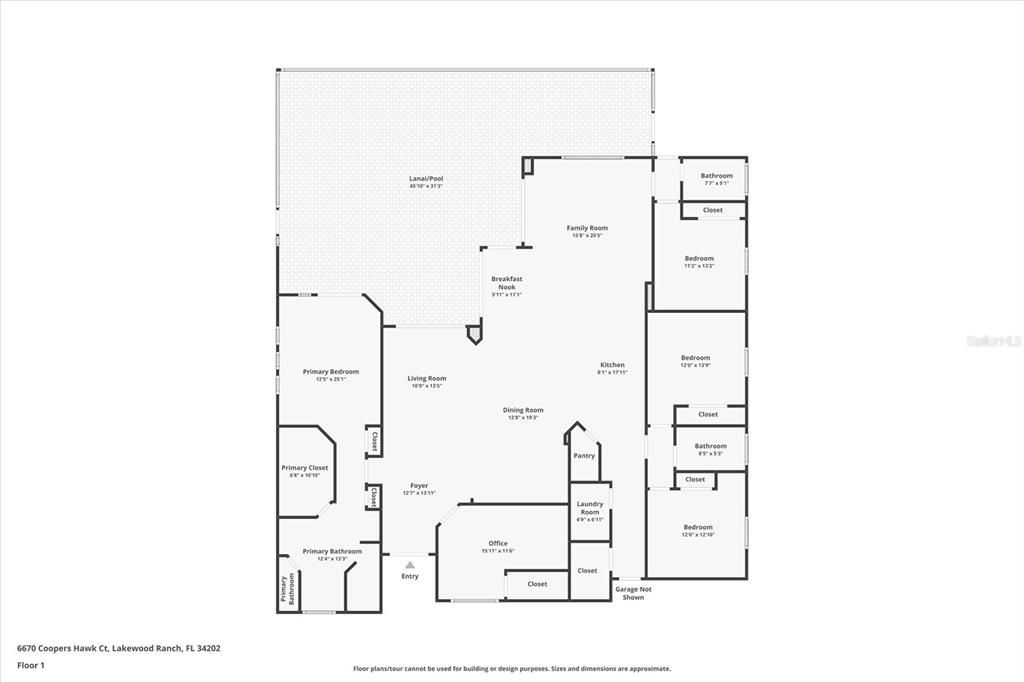 Foor plan featuing open concept